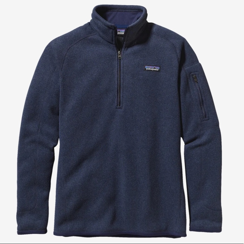 Navy Blue Patagonia 1/4 Zip Better Sweater